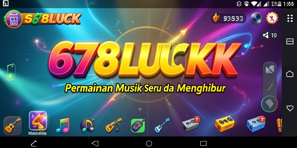 Screenshot gameplay 678LUCK yang menampilkan momen bermain musik yang seru.