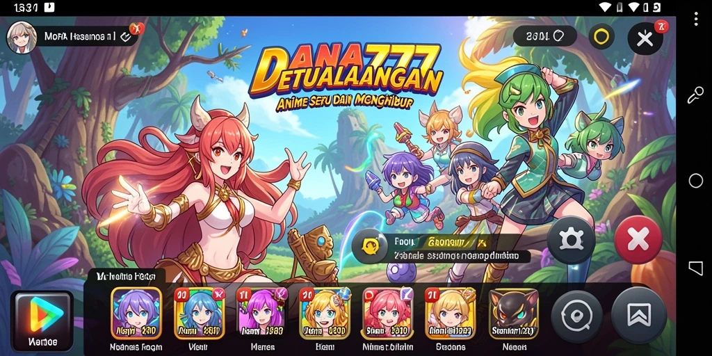 Menampilkan gameplay seru DANA777 di dunia Anime.