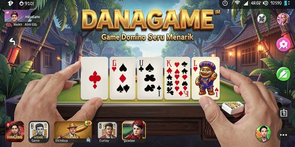 Gameplay seru DANAGAME dengan banyak pilihan mode Domino.