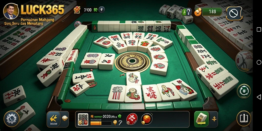 Screenshot gameplay LUCK365 dengan visual Mahjong yang menarik.
