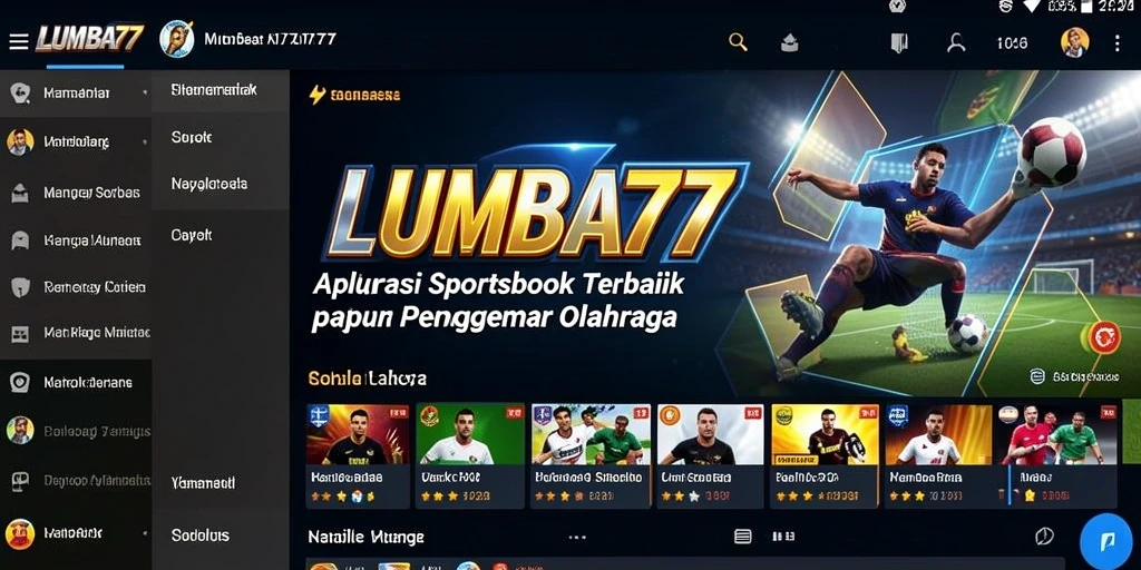 Tampilan gameplay Sportsbook LUMBA77 yang menarik dan interaktif.