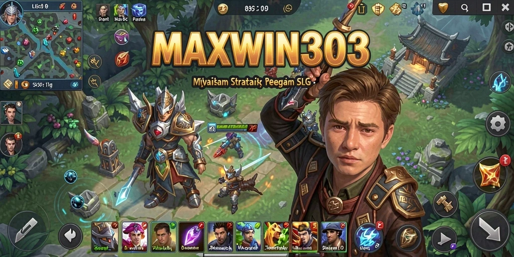 Screenshot MAXWIN303 menampilkan aksi strategis yang seru dalam permainan SLG.