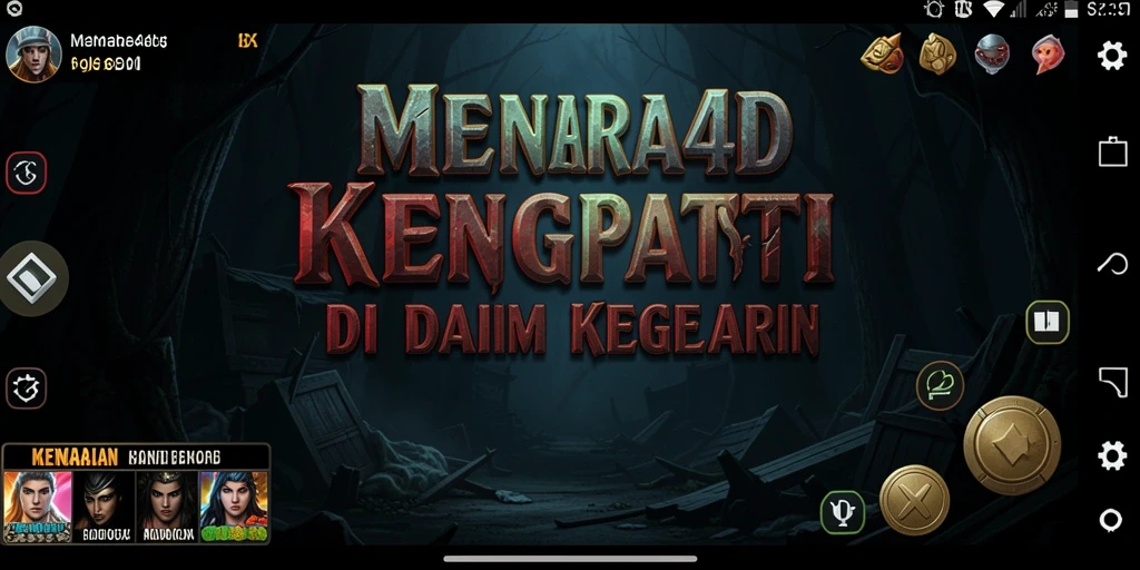 Tampilan gameplay MENARA4D yang menyeramkan dan mencekam.