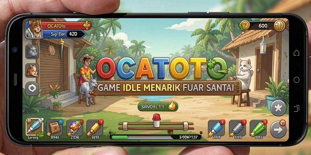 Tampilan gameplay OCATOTO yang menarik dan penuh warna.