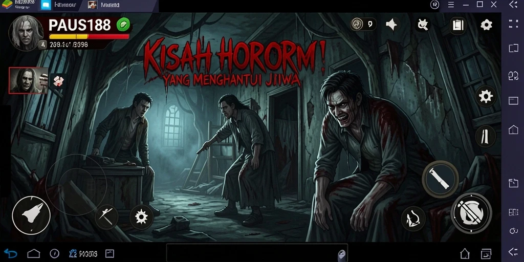 Tampak suasana mencekam yang menciptakan ketegangan dalam gameplay PAUS188.