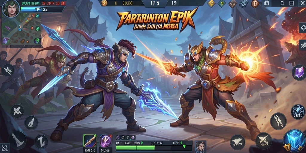 Tangkapan layar gameplay PP123 menampilkan pertarungan tim yang epik.