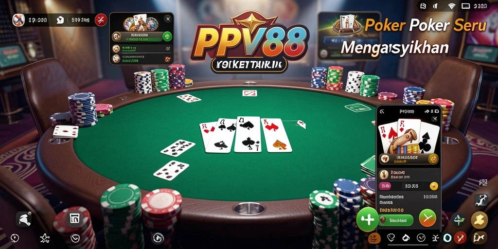 Tampilan permainan poker yang seru di PPV88.