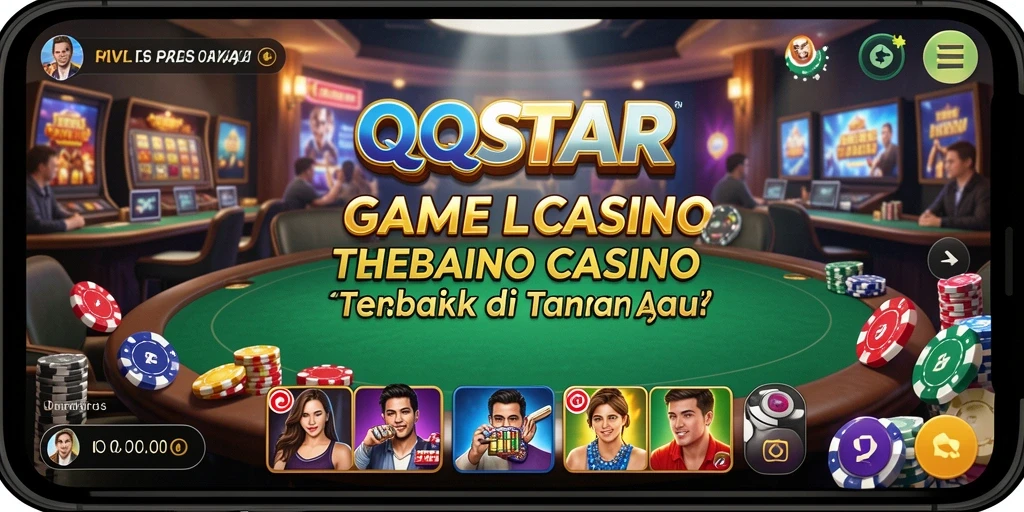 Tampilan gameplay Live Casino yang interaktif dan menarik dari QQSTAR.