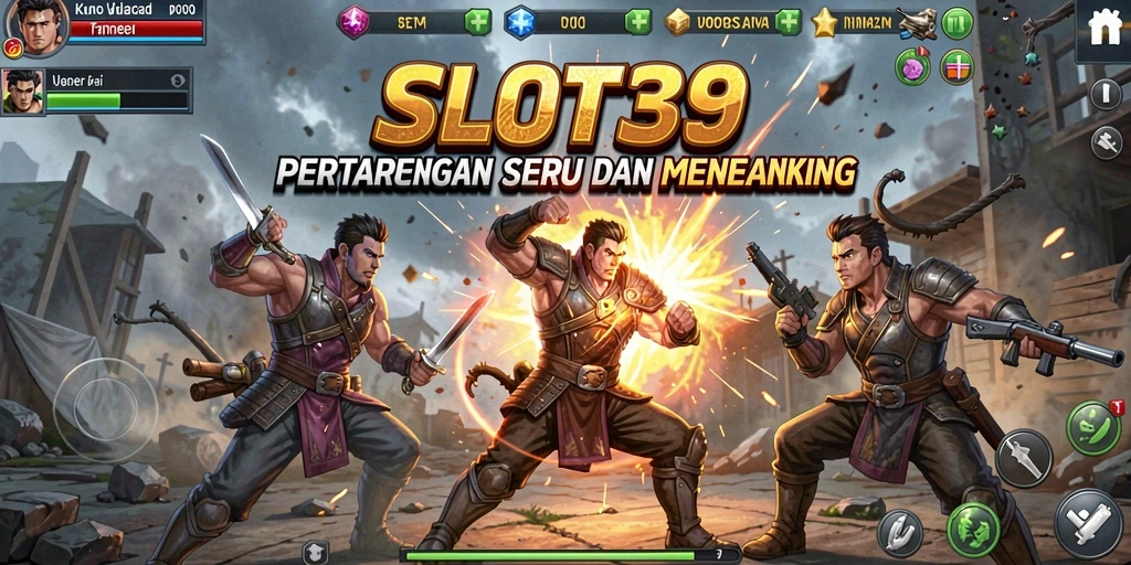 Gameplay seru dan intens dalam SLOT39 dengan pertarungan yang mendebarkan.